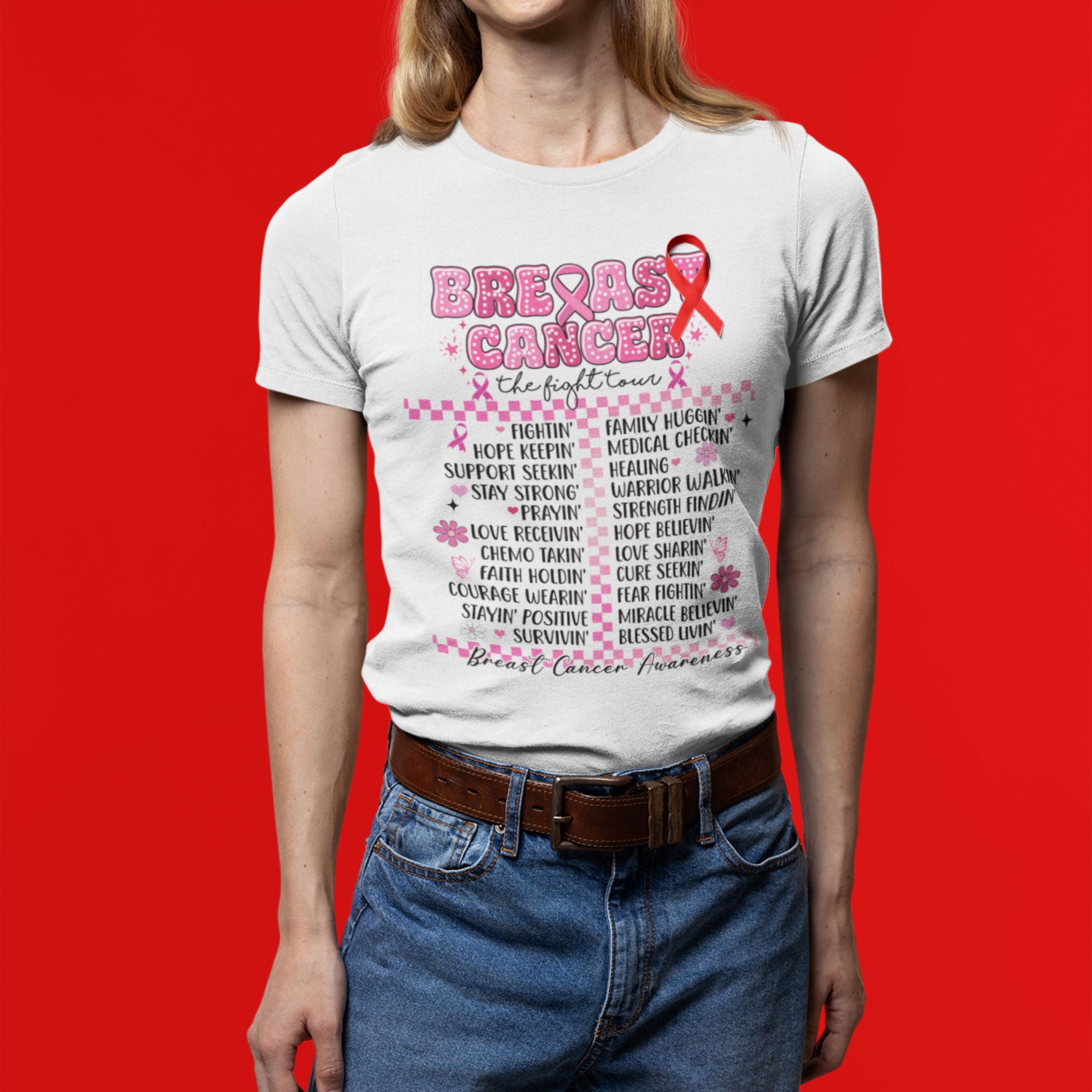 Breast Cancer Awareness T-Shirt - Strength and Hope
