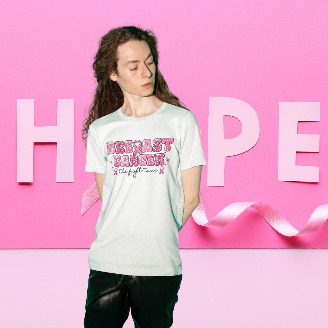 Breast Cancer Tour - The Fight Tour T-Shirt T-Shirt Printify