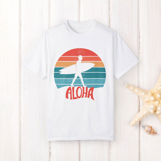 Catch a Vintage Sunset Wave: Surfer Aloha Shirt - Imagin Vibes - 