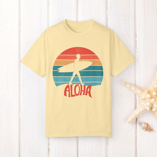 Catch a Vintage Sunset Wave: Surfer Aloha Shirt - Imagin Vibes - 