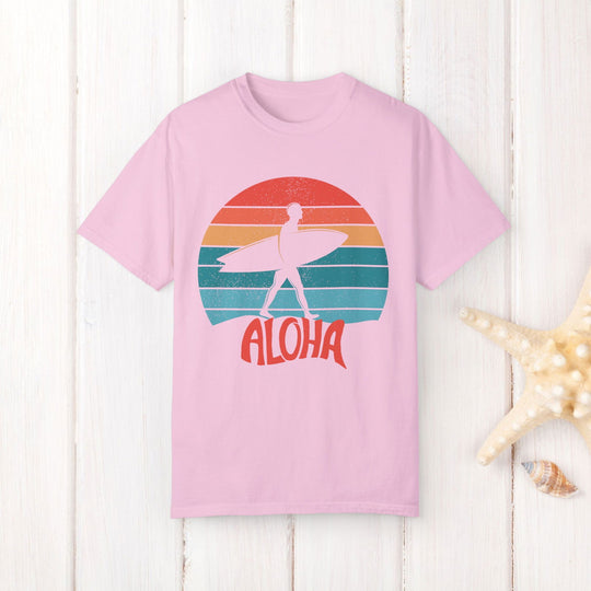 Catch a Vintage Sunset Wave: Surfer Aloha Shirt - Imagin Vibes - 