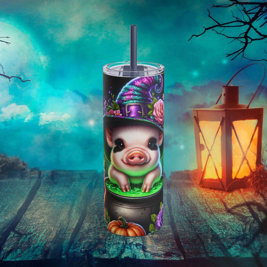 Cauldron Pig Halloween Tumbler - Imagin Vibes - 