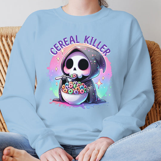 Cereal Killer Reaper: Vintage Halloween Sweatshirt