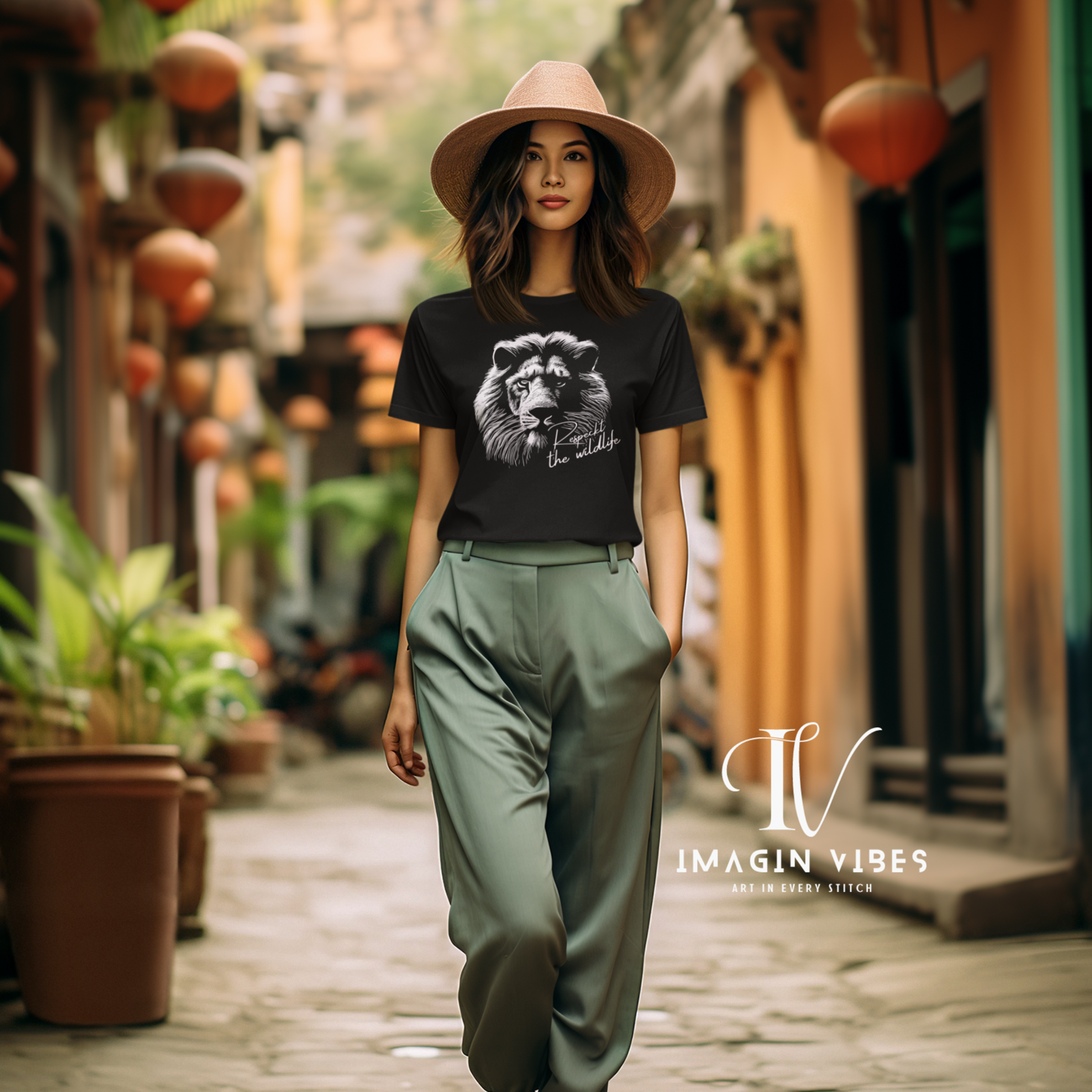 Channel Your Inner Lion: Majestic Lion Face T-Shirt - Imagin Vibes - 