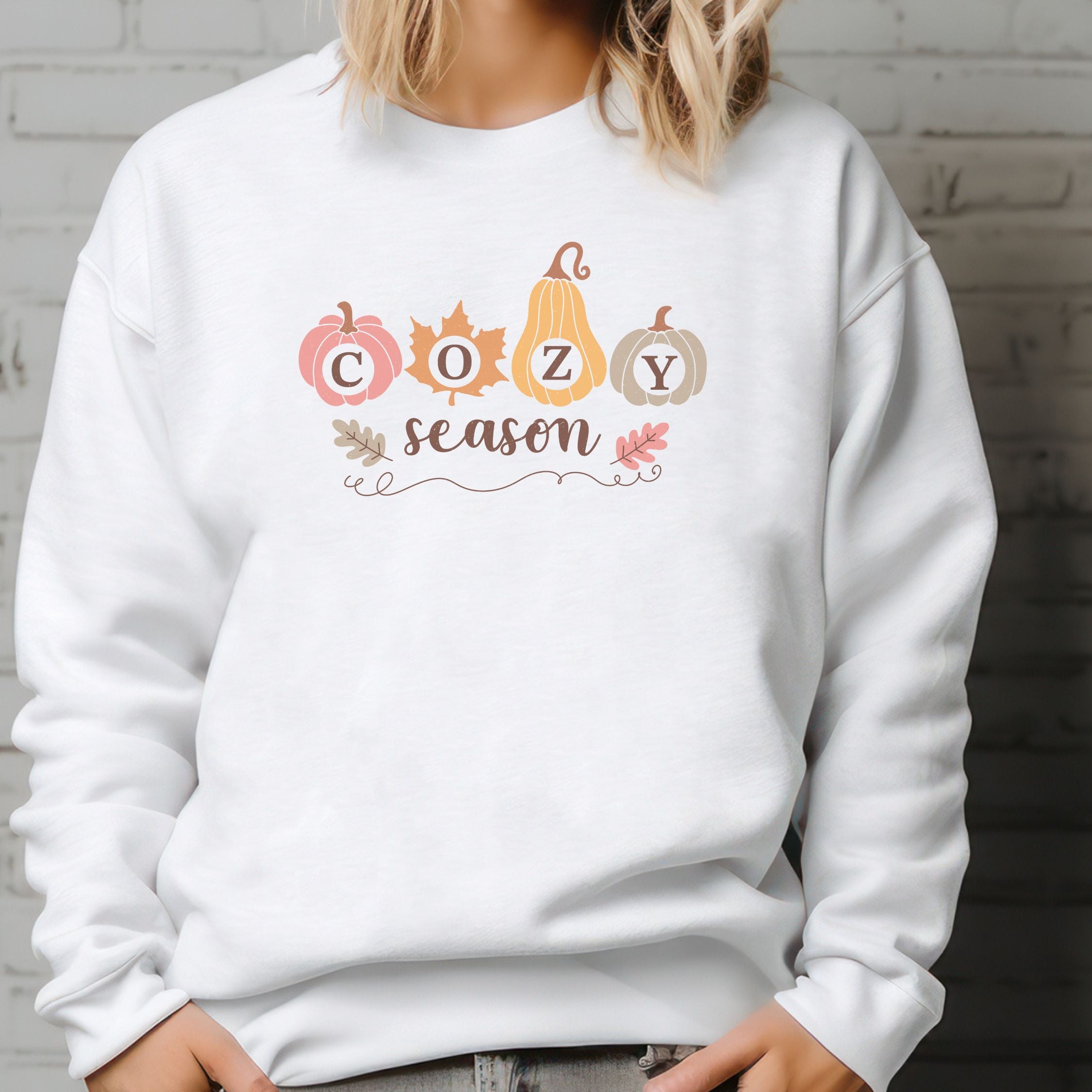 Cute Ghost "One Flower for You" Sweatshirt - Spooky Cozy
