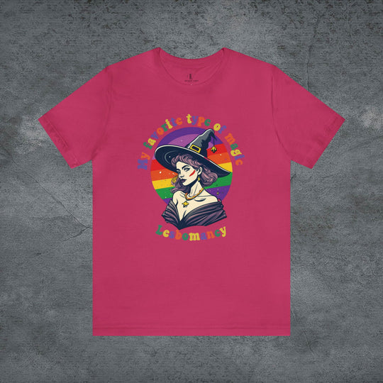 Creep It Real: Rainbow Spooktacular Halloween Tee T-Shirt Printify Berry XS