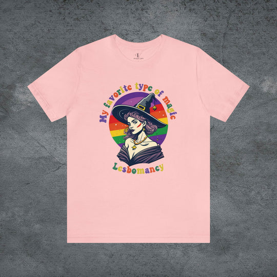 Creep It Real: Rainbow Spooktacular Halloween Tee T-Shirt Printify Pink XS