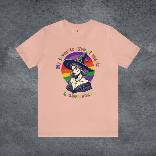Creep It Real: Rainbow Spooktacular Halloween Tee T-Shirt Printify Peach XS