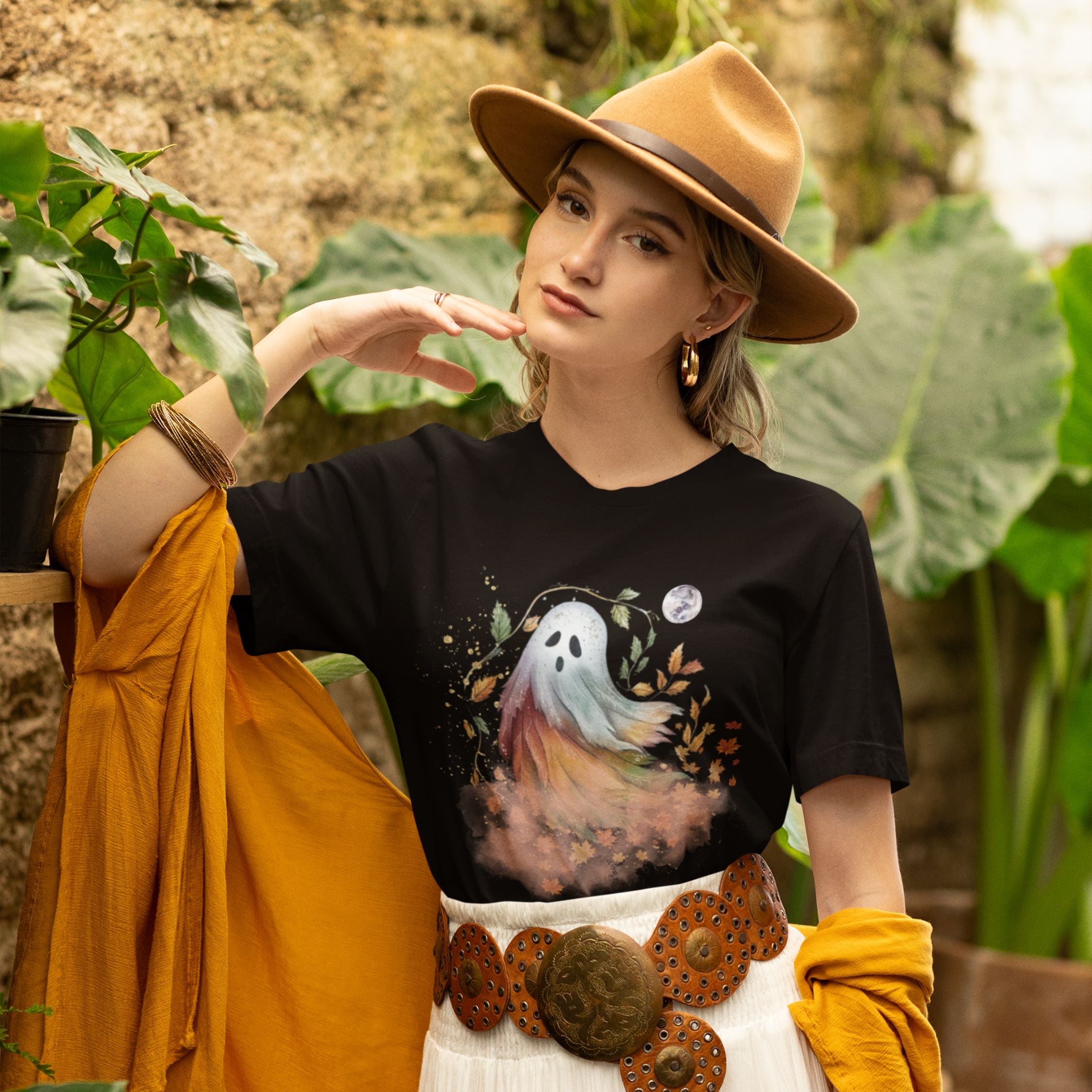 Squirrel and Autumn Leaves Fall T-Shirt
