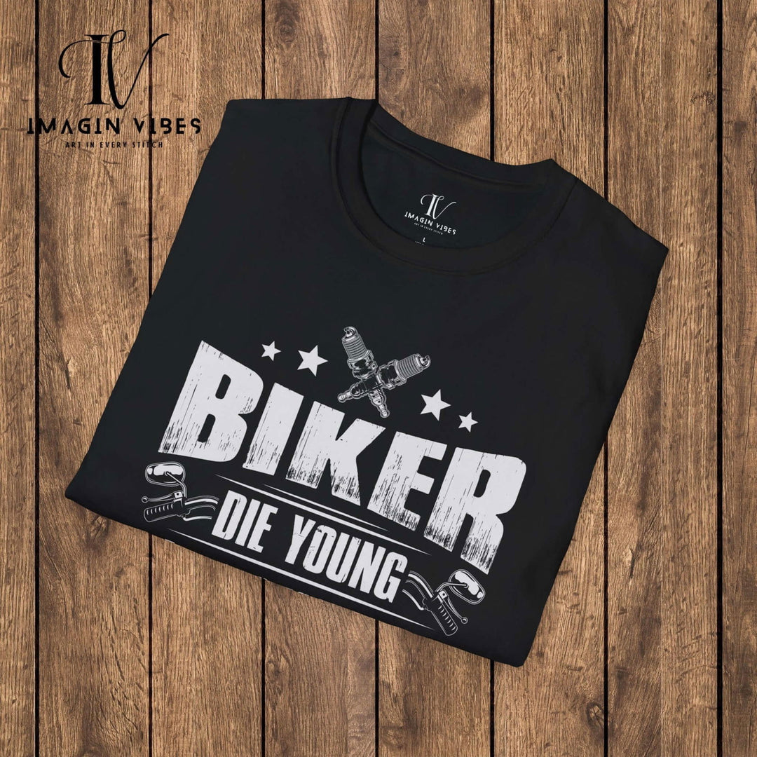 Delaying Departure: Biker Tee - Imagin Vibes - 