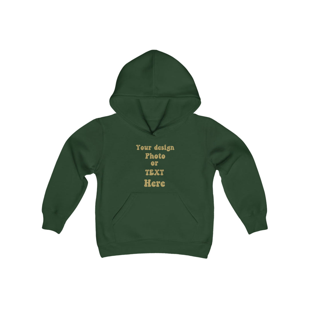 Design Your Own Kids' Hoodie: Text, Photo, or Graphic Kids clothes Printify Forest Green S