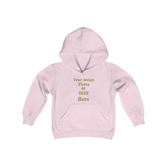 Design Your Own Kids' Hoodie: Text, Photo, or Graphic Kids clothes Printify Light Pink S