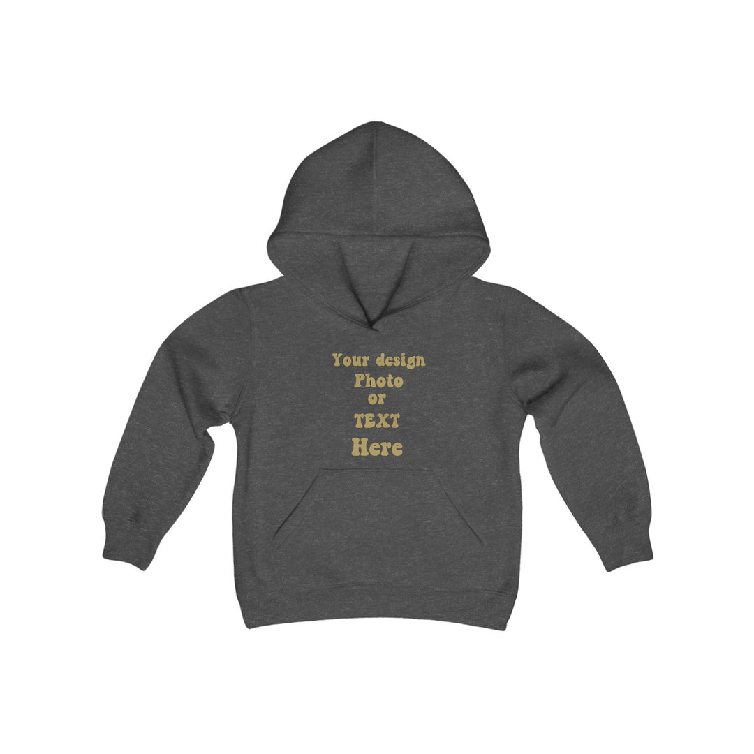 Design Your Own Kids' Hoodie: Text, Photo, or Graphic Kids clothes Printify Dark Heather S