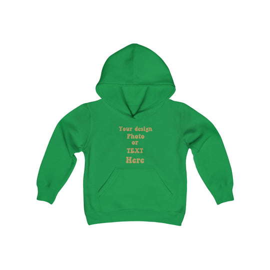 Design Your Own Kids' Hoodie: Text, Photo, or Graphic Kids clothes Printify Irish Green S