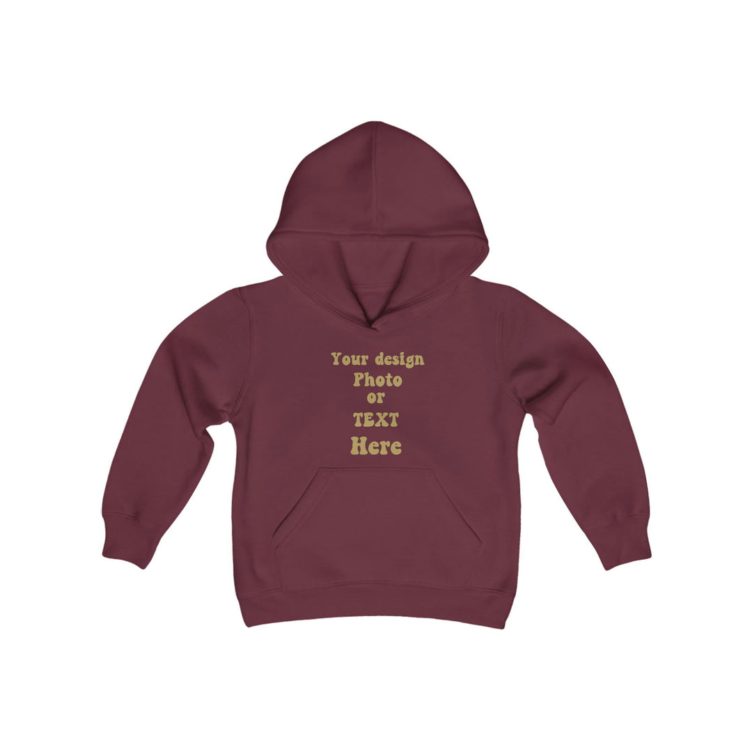 Design Your Own Kids' Hoodie: Text, Photo, or Graphic Kids clothes Printify Maroon S