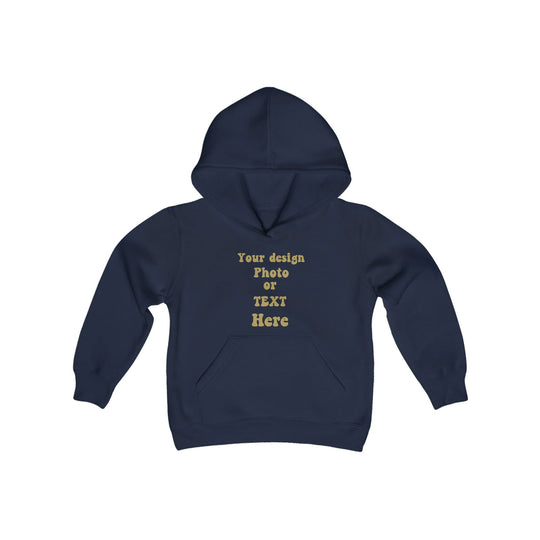 Design Your Own Kids' Hoodie: Text, Photo, or Graphic Kids clothes Printify Navy S