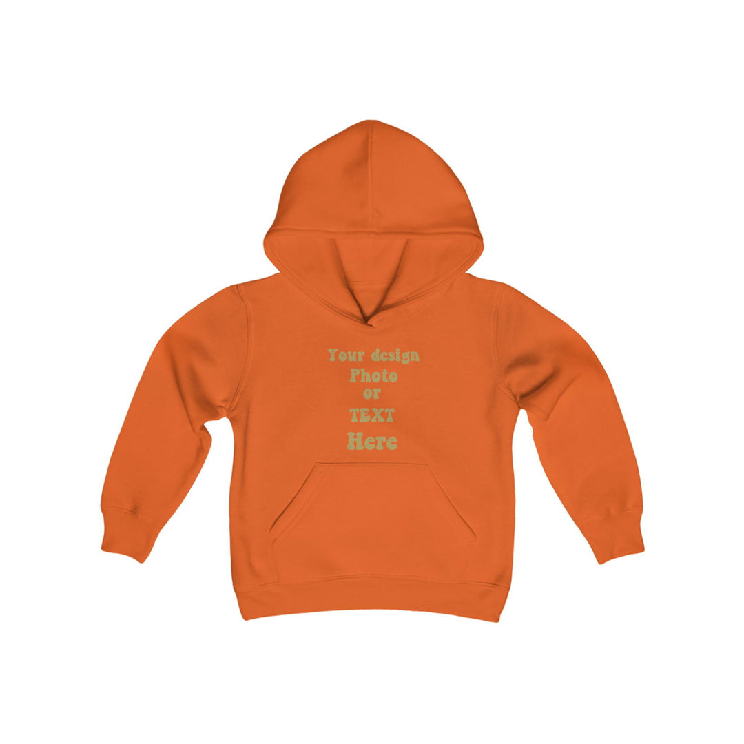Design Your Own Kids' Hoodie: Text, Photo, or Graphic Kids clothes Printify Orange S