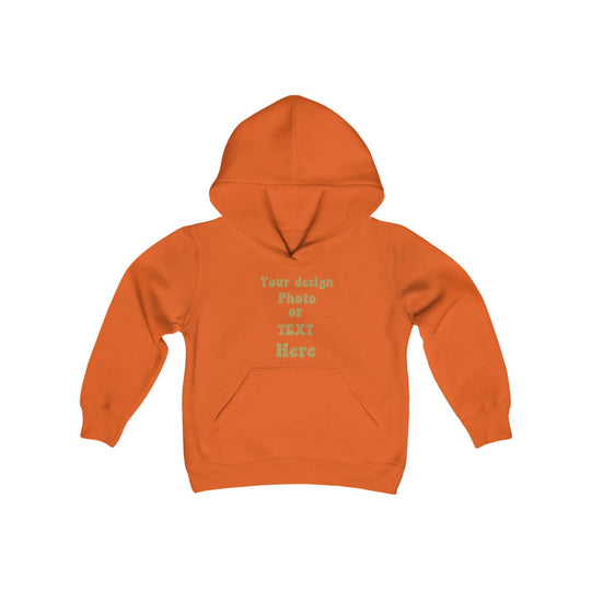 Design Your Own Kids' Hoodie: Text, Photo, or Graphic Kids clothes Printify Orange S
