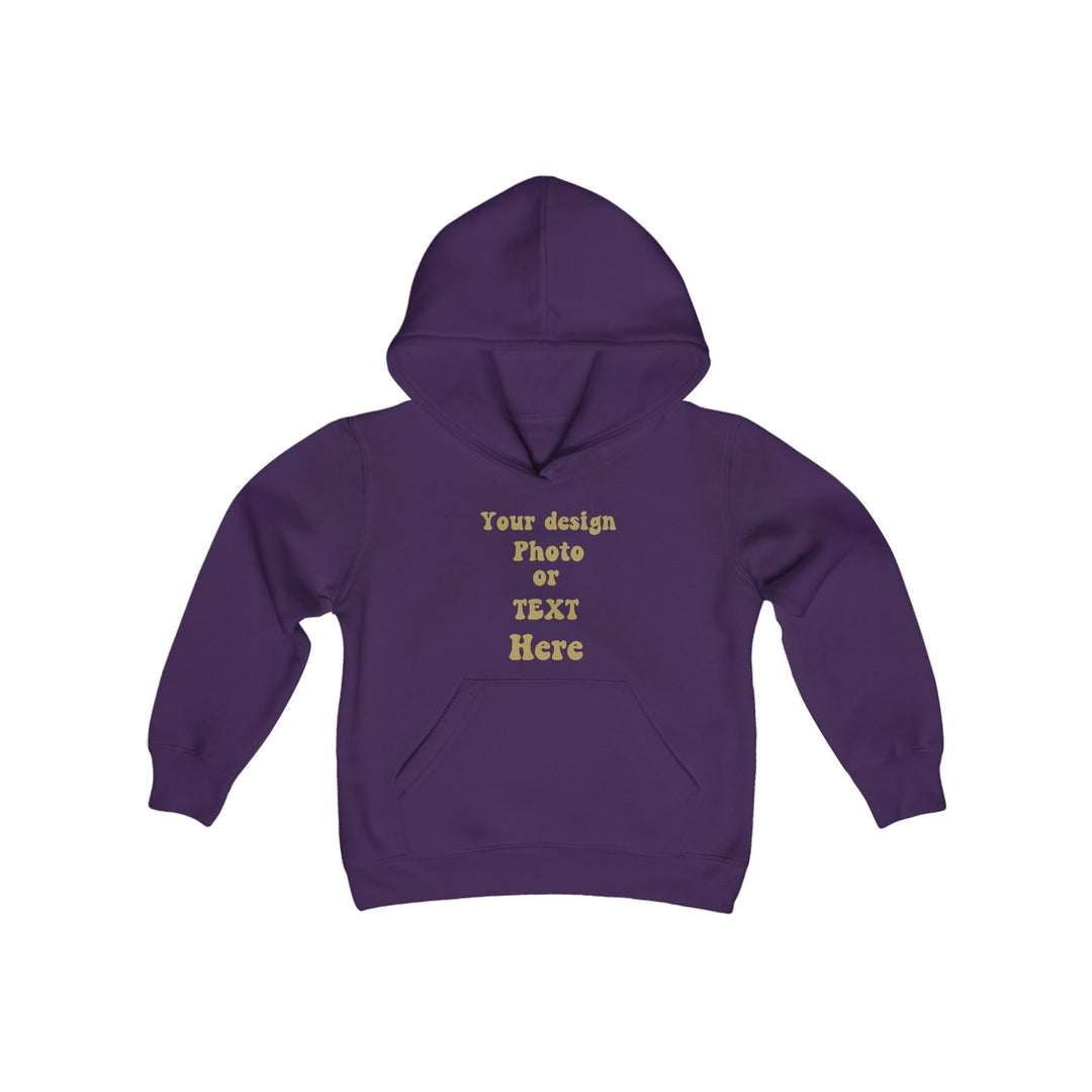 Design Your Own Kids' Hoodie: Text, Photo, or Graphic Kids clothes Printify Purple S