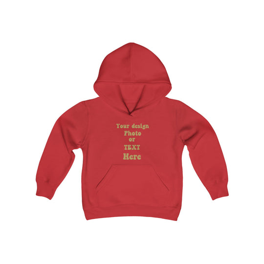 Design Your Own Kids' Hoodie: Text, Photo, or Graphic Kids clothes Printify Red S