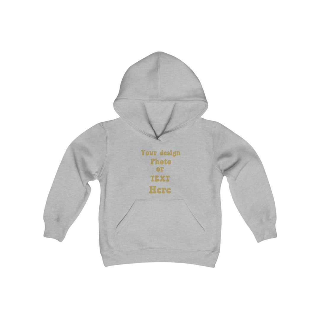 Design Your Own Kids' Hoodie: Text, Photo, or Graphic Kids clothes Printify Sport Grey S