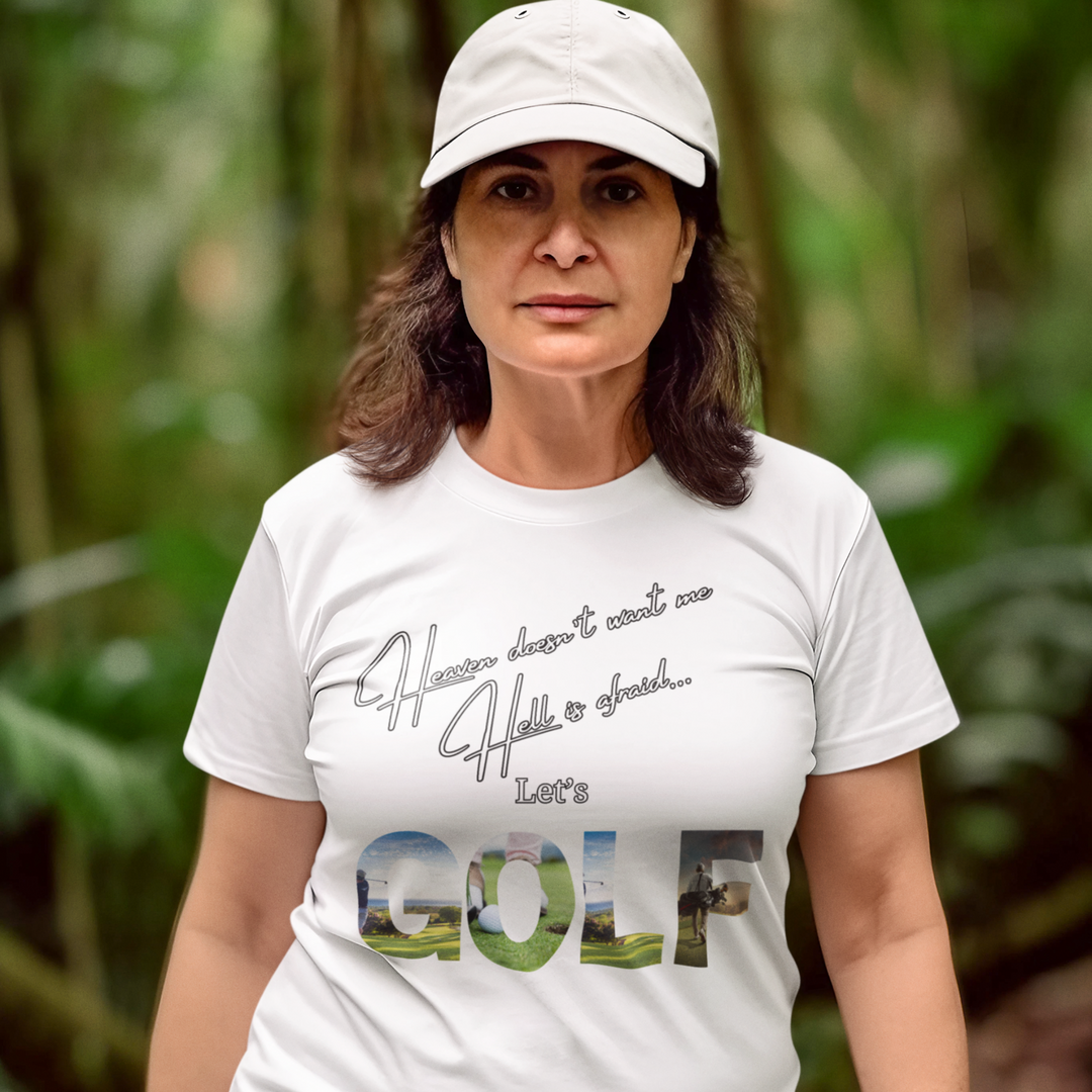 Divine Birdie or Hell's Bunker? Funny Golf T-Shirt - Imagin Vibes - 