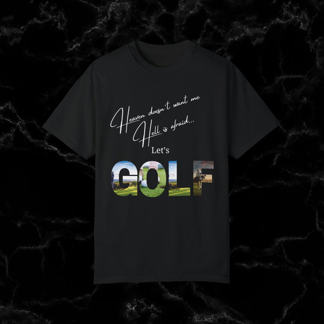 Divine Birdie or Hell's Bunker? Funny Golf T-Shirt - Imagin Vibes - 