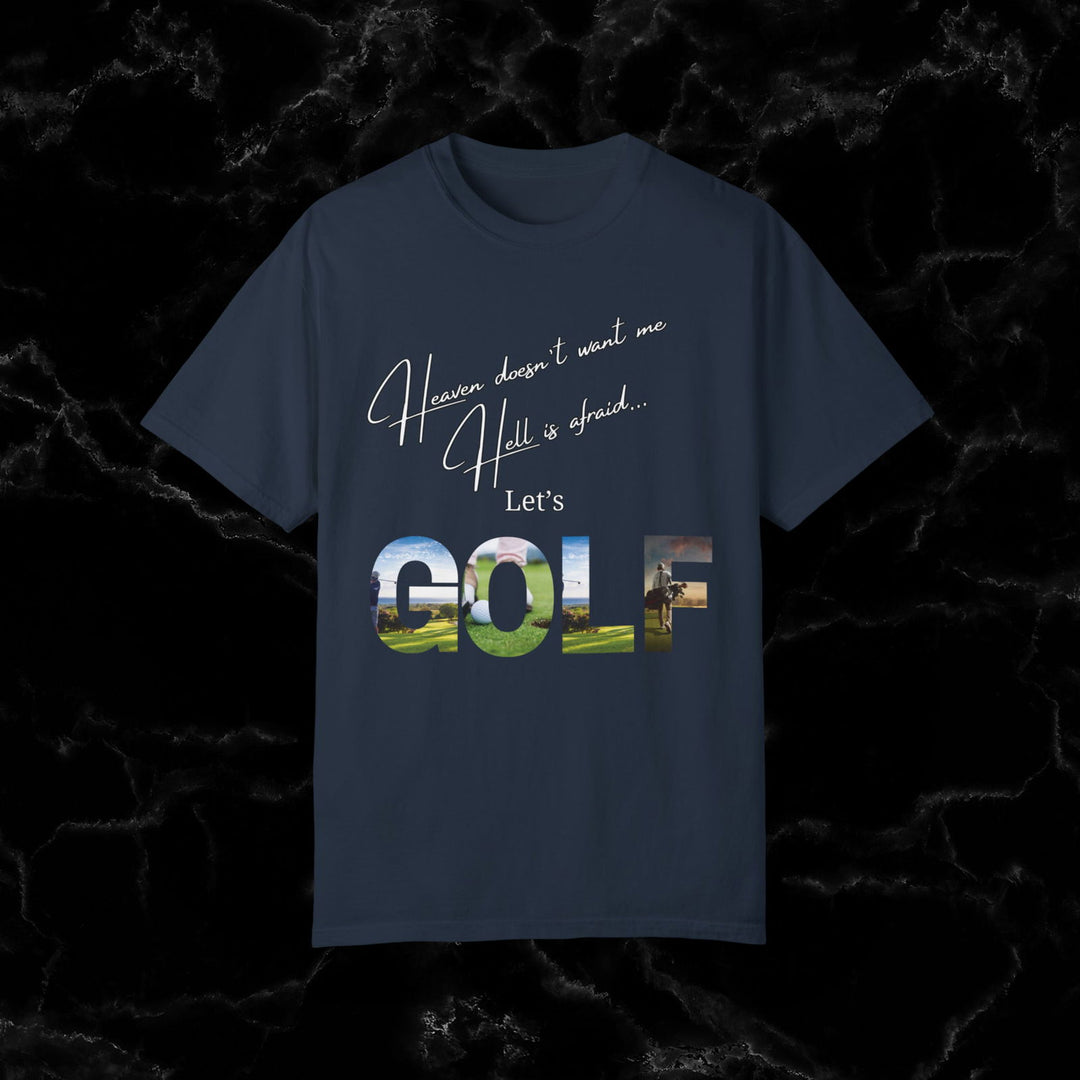 Divine Birdie or Hell's Bunker? Funny Golf T-Shirt - Imagin Vibes - 