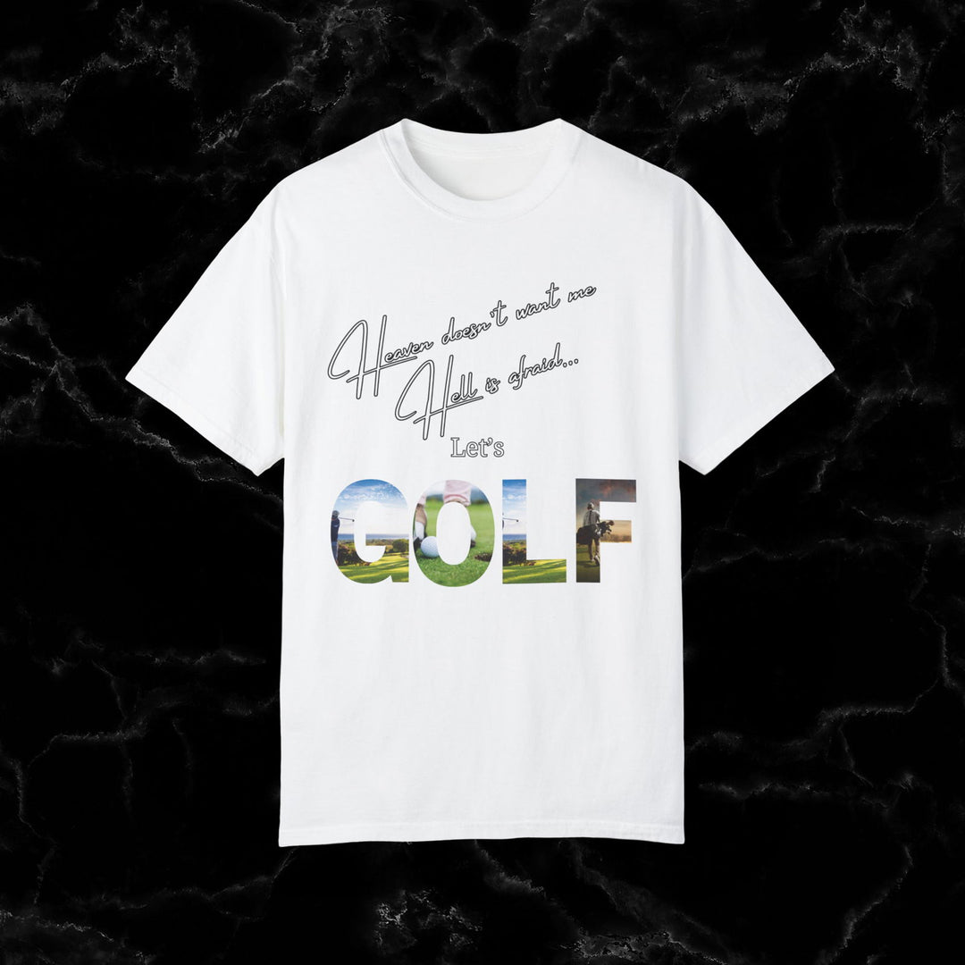 Divine Birdie or Hell's Bunker? Funny Golf T-Shirt - Imagin Vibes - 