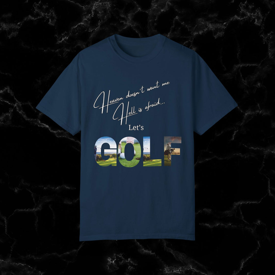 Divine Birdie or Hell's Bunker? Funny Golf T-Shirt - Imagin Vibes - 