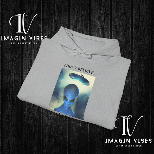 Encounters Down Under Podcast Double Side Print Hoodie, I Dont Believe, I Know Allien Podcast Hoodie - Imagin Vibes - 