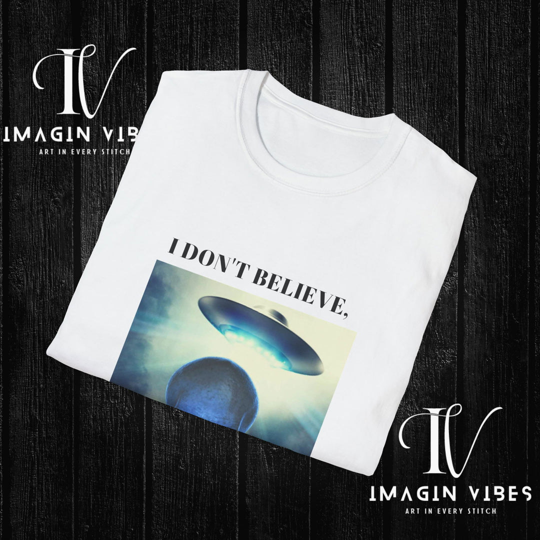 Encounters Down Under Podcast Double Side Print T-shirt - I Don't Believe, I Know T-Shirt Printify