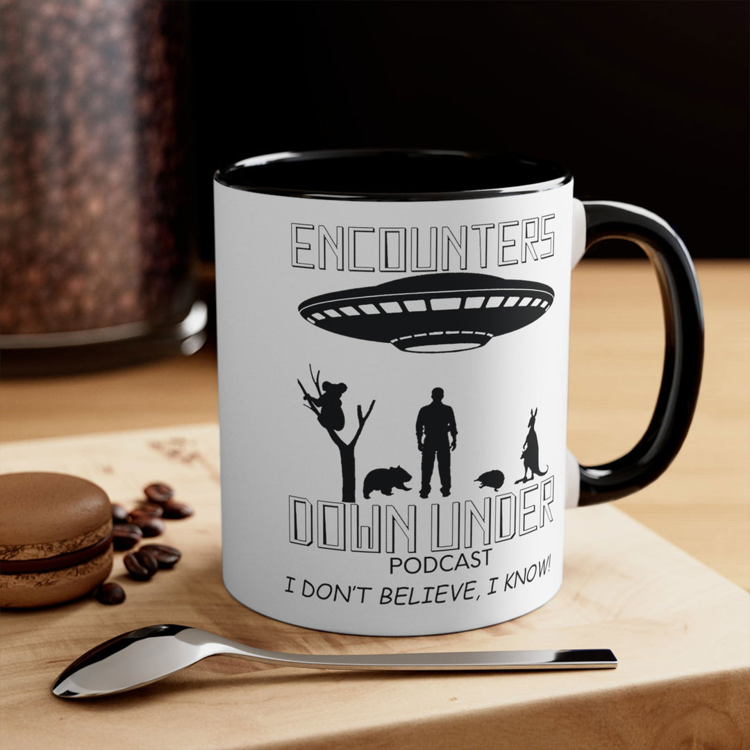 Encounters Down Under Podcast Mug 2 Mug Printify 11oz Black
