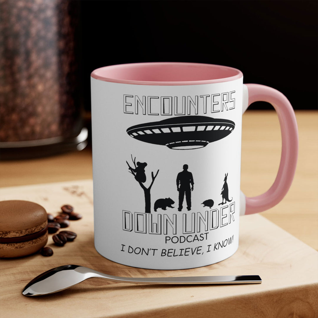 Encounters Down Under Podcast Mug 2 Mug Printify 11oz Pink