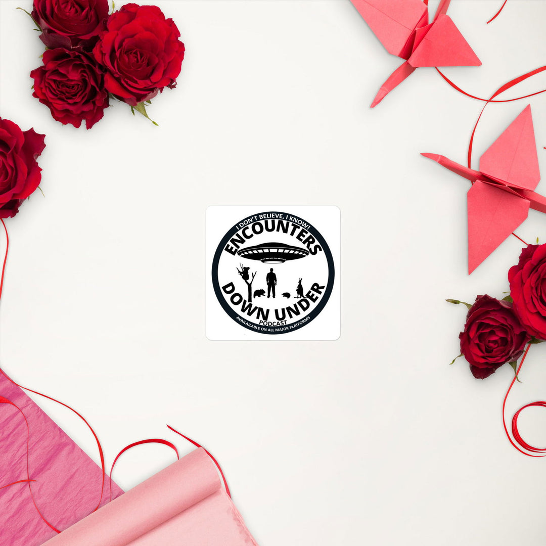 Encounters Down Under Podcast Stickers - Stick and Show Your Podcast Passion Imagin Vibes