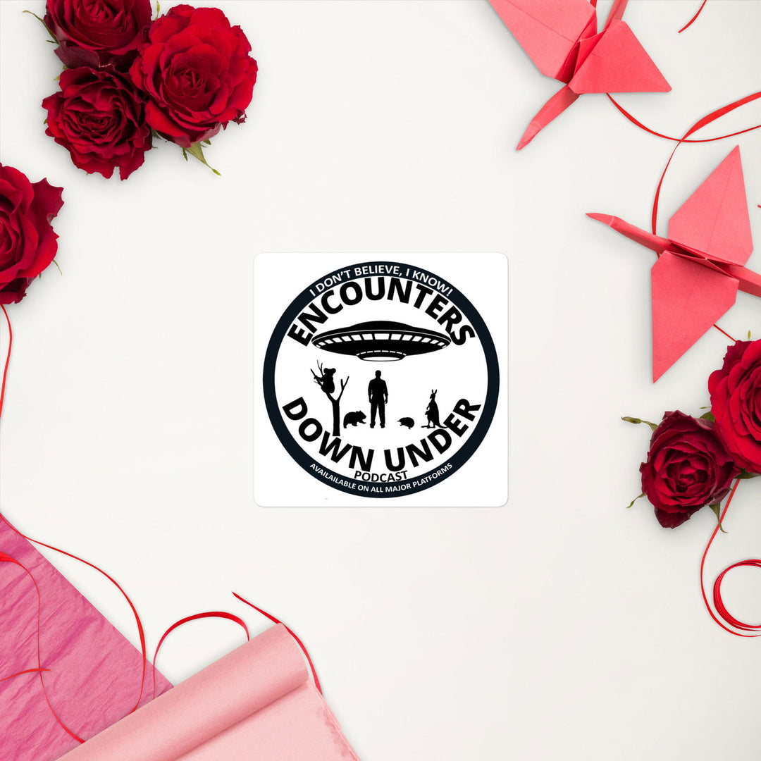 Encounters Down Under Podcast Stickers - Stick and Show Your Podcast Passion Imagin Vibes