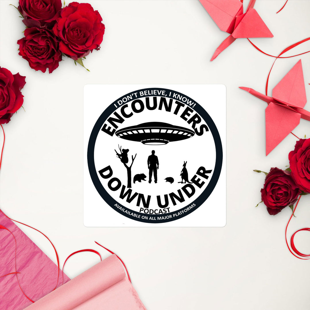 Encounters Down Under Podcast Stickers - Stick and Show Your Podcast Passion Imagin Vibes
