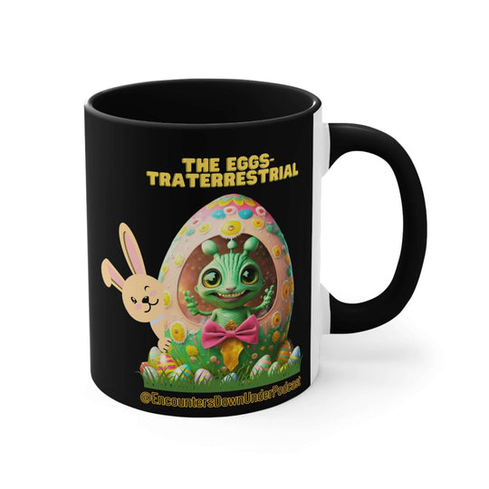 Encounters Down Under Podcast Supporting UFO Mug - Easter Egg Extraterrestrial UFO Mug - Imagin Vibes - 