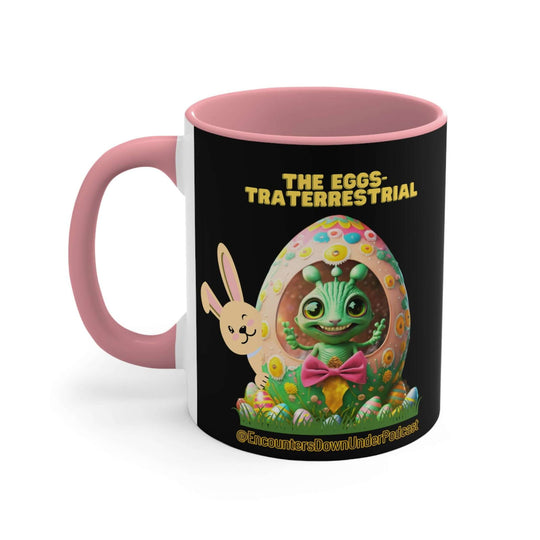 Encounters Down Under Podcast Supporting UFO Mug - Easter Egg Extraterrestrial UFO Mug - Imagin Vibes - 