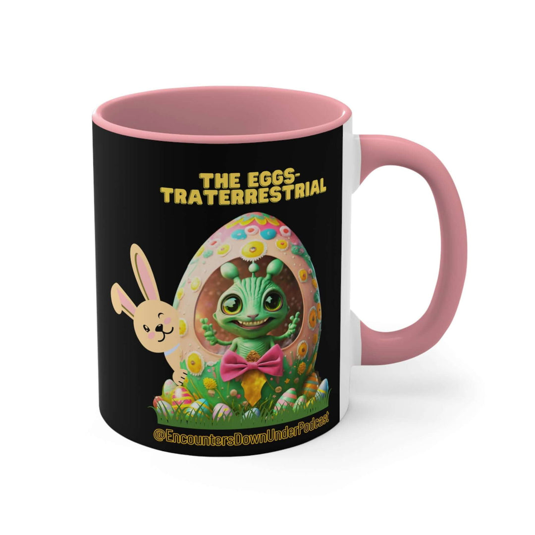 Encounters Down Under Podcast Supporting UFO Mug - Easter Egg Extraterrestrial UFO Mug - Imagin Vibes - 