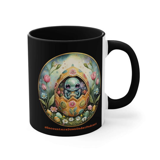 Encounters Down Under Podcast Supporting UFO Mug - Easter Egg UFO Mug Mug Printify