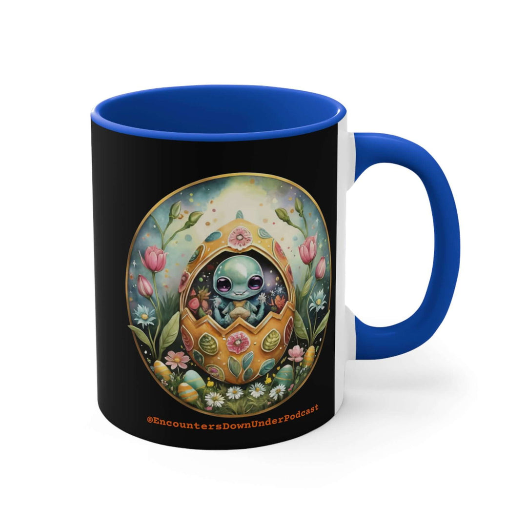 Encounters Down Under Podcast Supporting UFO Mug - Easter Egg UFO Mug Mug Printify