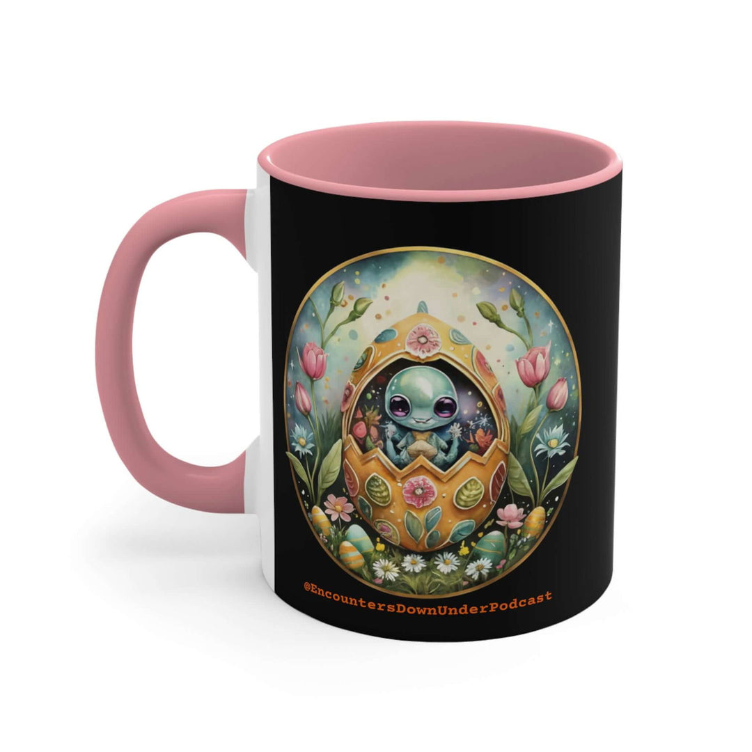 Encounters Down Under Podcast Supporting UFO Mug - Easter Egg UFO Mug Mug Printify