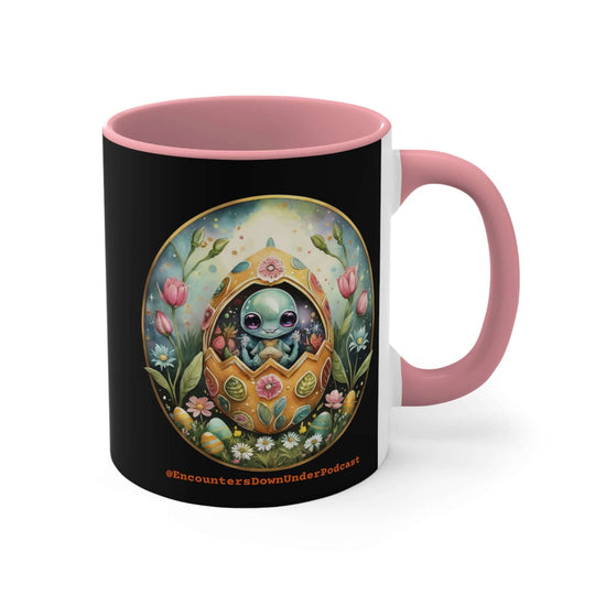 Encounters Down Under Podcast Supporting UFO Mug - Easter Egg UFO Mug Mug Printify