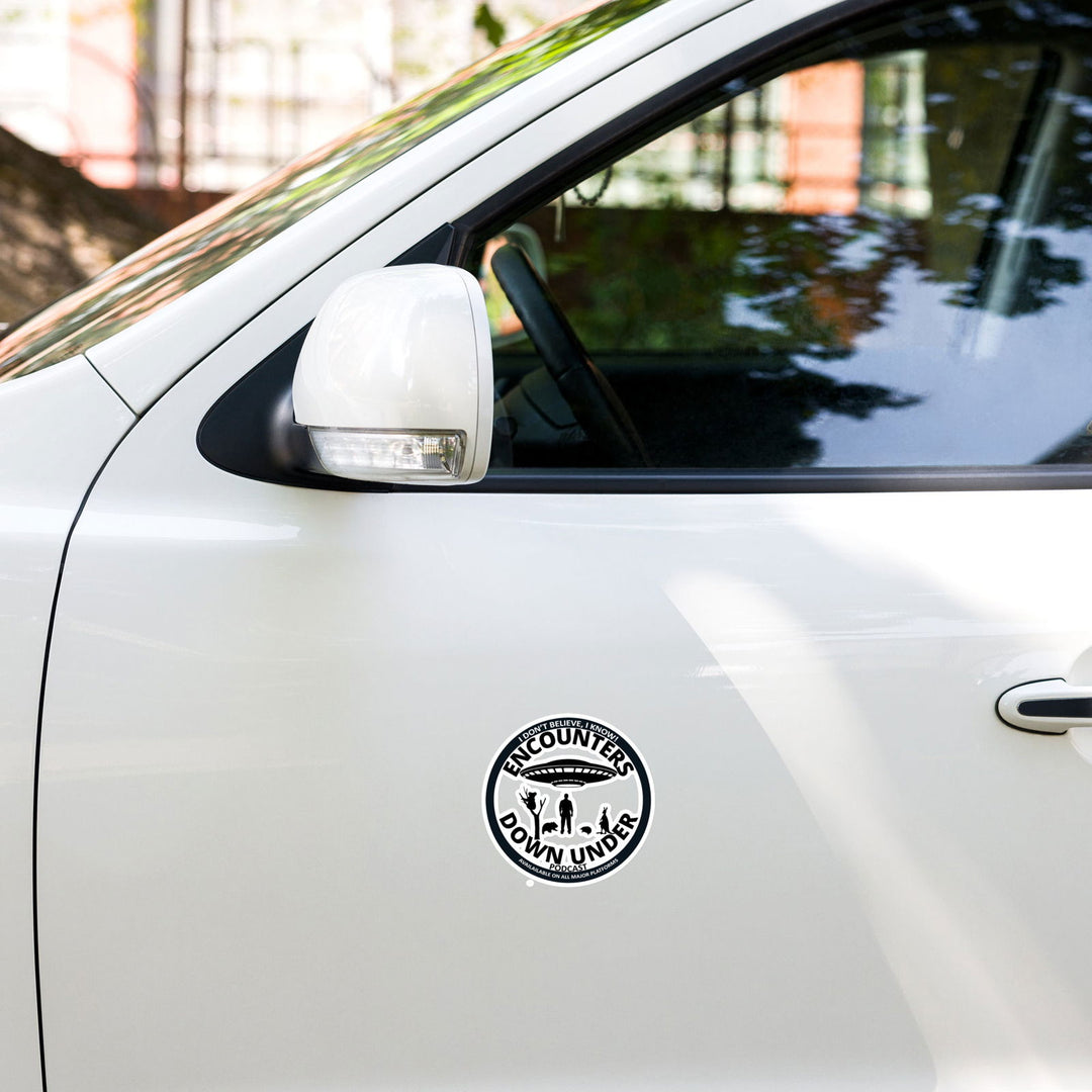 Encounters Down Under Podcast Transparent Stickers - Stick and Show Your Podcast Passion Accessories Imagin Vibes 5.5″×5.5″