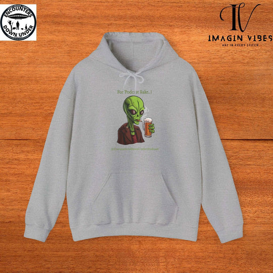 Encounters Down Under Supporter Hoodie- For Podcast's Sake Funny Alien Hoodie - Imagin Vibes - 