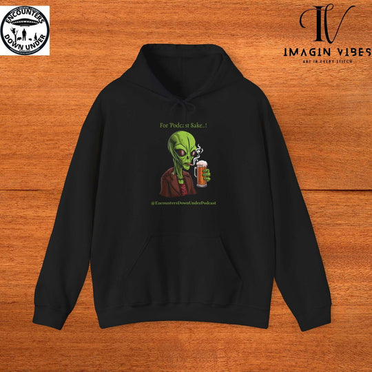 Encounters Down Under Supporter Hoodie- For Podcast's Sake Funny Alien Hoodie - Imagin Vibes - 