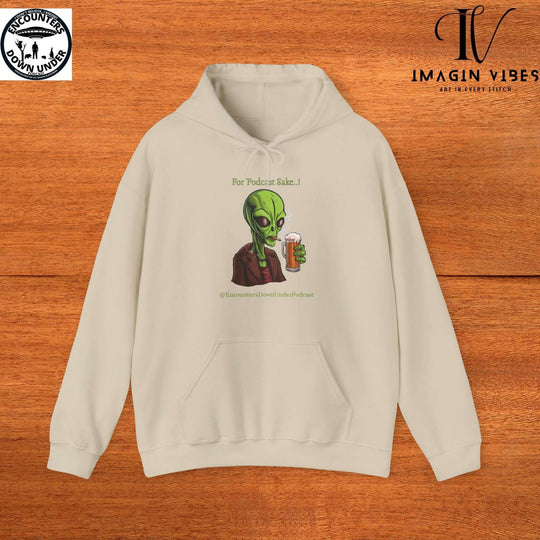 Encounters Down Under Supporter Hoodie- For Podcast's Sake Funny Alien Hoodie - Imagin Vibes - 