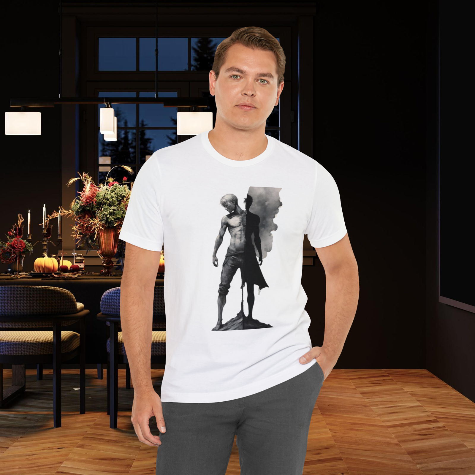 Explore Your Duality: T-Shirt T-Shirt Printify