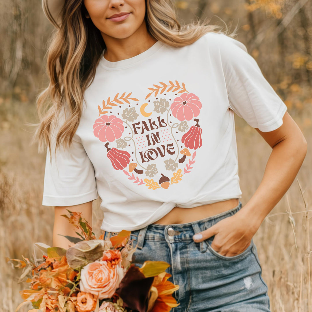 Fall in Love: Autumn Boho T-Shirt
